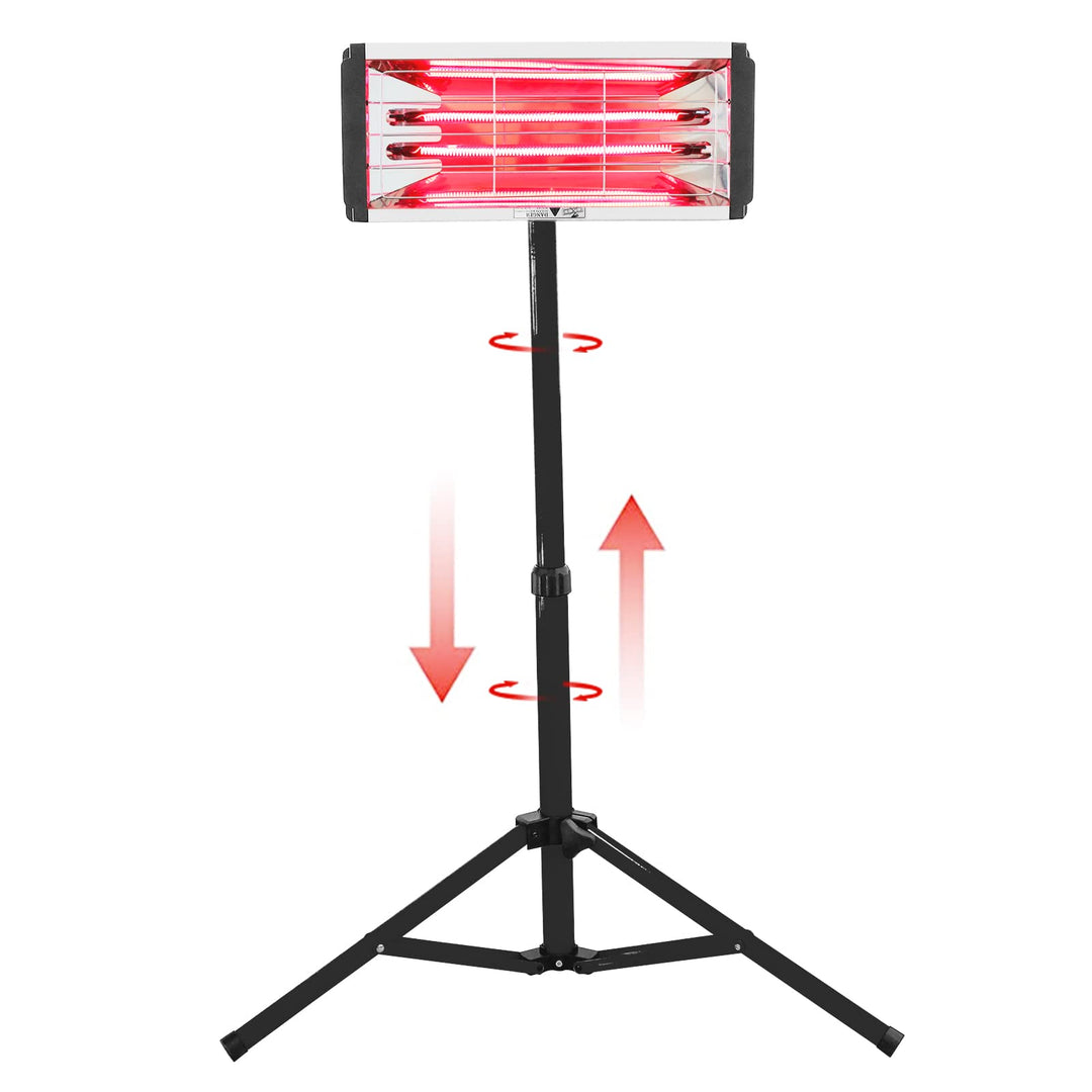 DATOUBOSS Lacktrockner 2000 W Kurzwellen Infrarot Lacklampe Autotrockner Autobackbereich 650 * 500 m