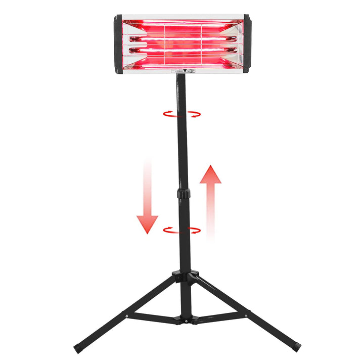 DATOUBOSS Lacktrockner 2000 W Kurzwellen Infrarot Lacklampe Autotrockner Autobackbereich 650 * 500 m