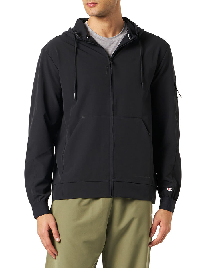 Champion Herren Legacy All Day Active Full Zip Kapuzenpullover M Schwarz, M Schwarz