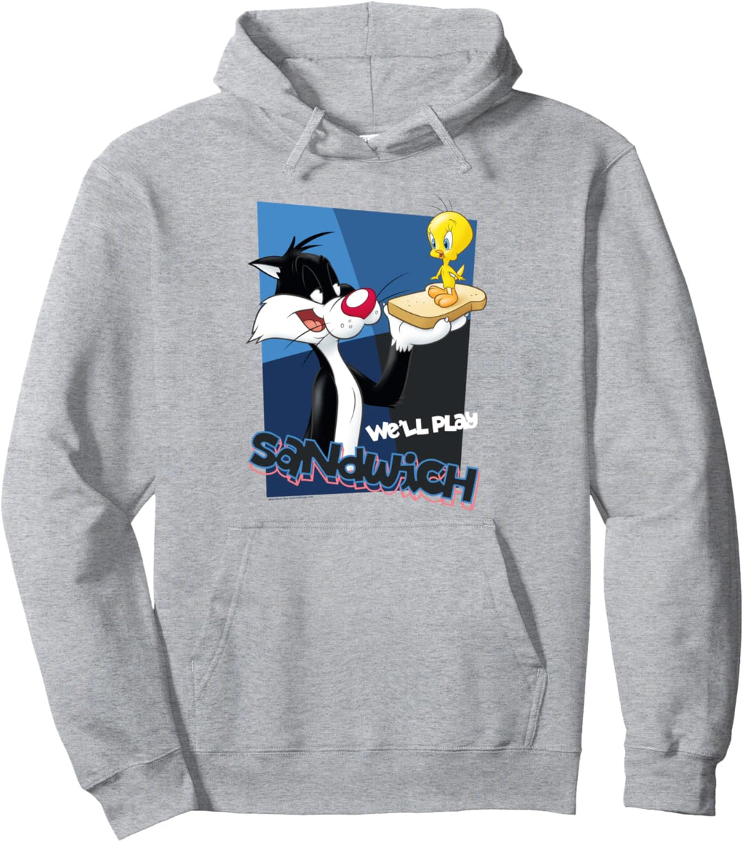 Looney Tunes Sylvester Tweety Sandwich Pullover Hoodie