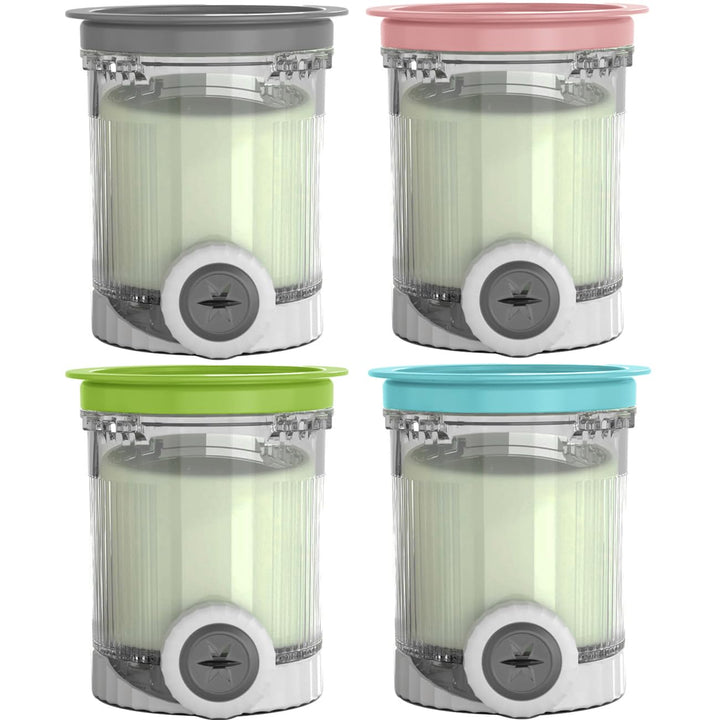 4er-Pack Behälter für Ninja NC700EU NC701EU CREAMi Swirl Eismaschine, Eisbehälter Becher für Creami