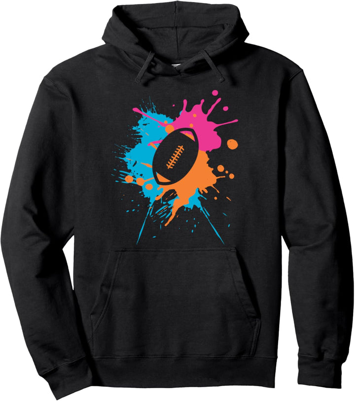 Rugby American Football Coach Sport Ballsport Farbe Geschenk Pullover Hoodie