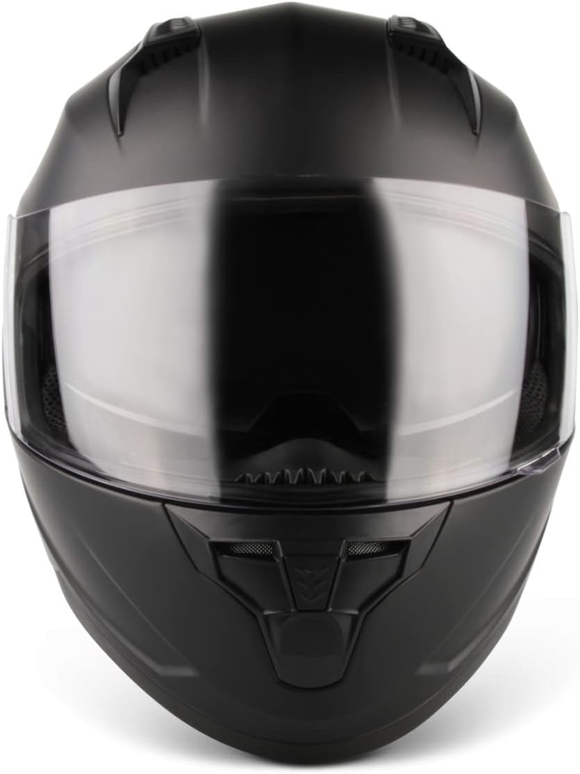 VINZ Kennet Integralhelm mit Sonnenblende | Motorrad Helm Vollvisierhelm Mopedhelm | Motorradhelm Fu