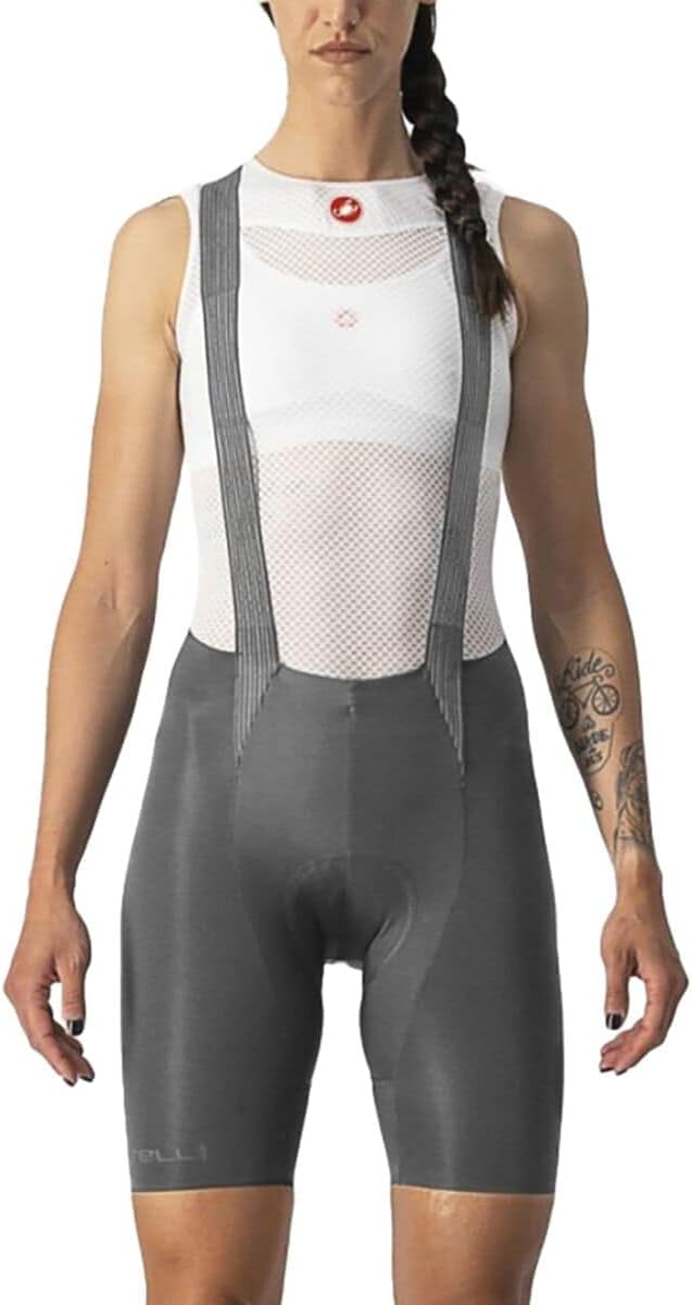 CASTELLI Damen Shorts Free Aero Rc W Bibshort XS Gunmetal Grey, XS Gunmetal Grey