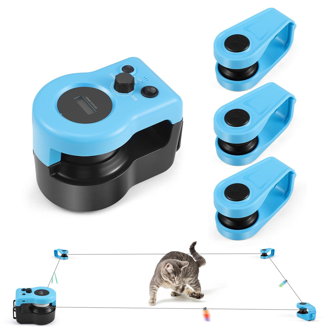 Interaktives Katzenspielzeug für Drinnen, Katzenlaufband, Automatisches/Ferngesteuertes Simuliertes