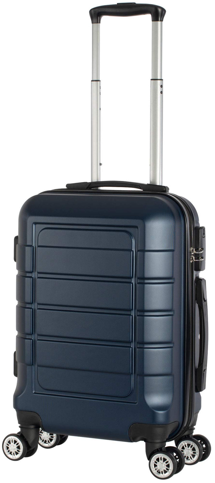 Cahoon - Hartschalen-Koffer Trolley Handgepäck Reisekoffer Kofferset 4 Rollen M-L-XL-Set 201 (dunkel
