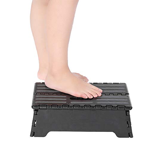 Faltbare Einzelne Trittstufe, 37,8 x 21,6 x 13 cm für ältere Menschen und Behinderte, tragbarer Hock