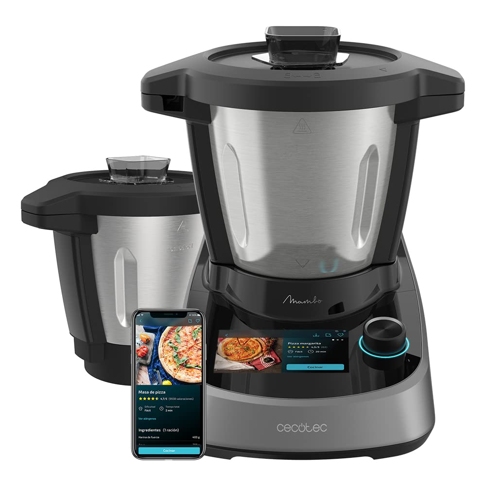 Cecotec Multifunktions-Küchenmaschine Mambo Touch mit Havanna-Krug, 1600 W, 37 Funktionen, TFT-Touch
