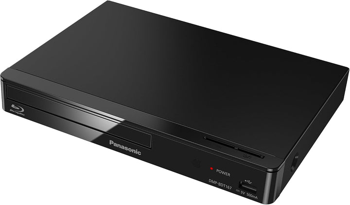 Panasonic DMP-BDT167EG Kompakter 3D Blu-ray Player Full HD Upscaling & VARTA Batterien AA Schwarz Bu