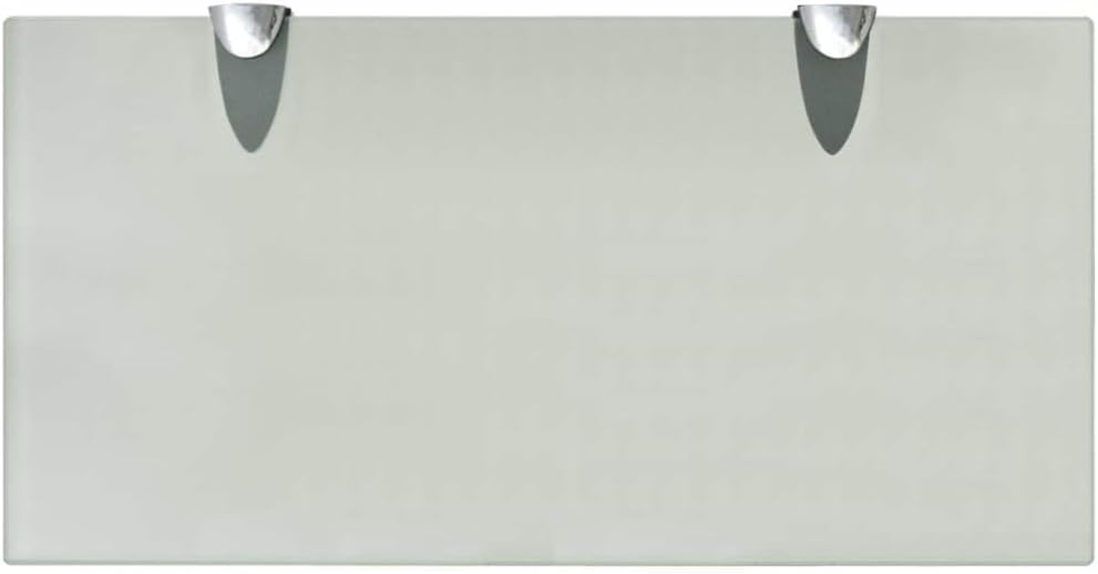FIRBNUS Wall Shelf 2 Stück 40x20x0,8 cm Bad Regal Ablagen Regal Glas Schwebend für Wohnzimmer Badezi