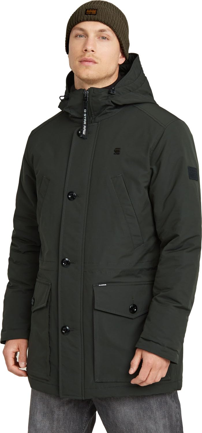 G-STAR Herren Vodan Padded Hooded Parka Jackets, Grau (asfalt D26402-D908-995)