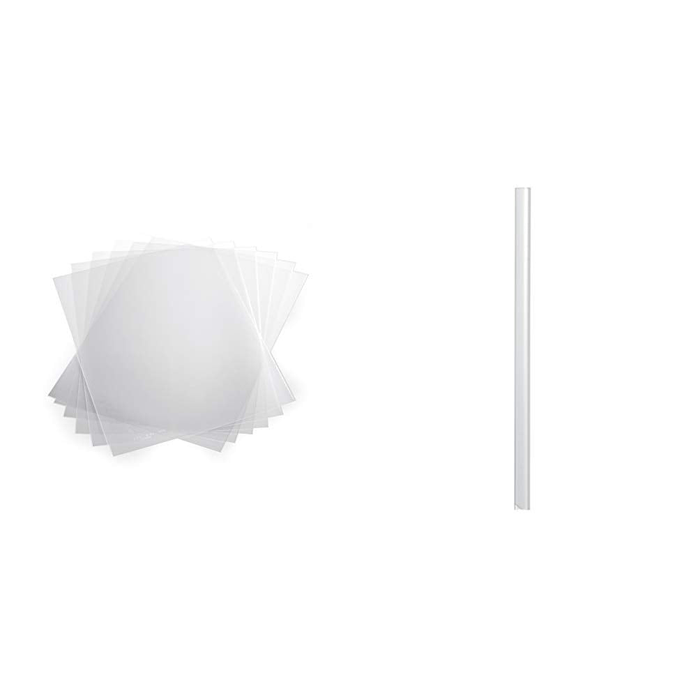 Durable 293919 Klemmschienenhülle (PP, für circa 1-100 Blatt) 50 Stück transparent &amp; Durable 293119