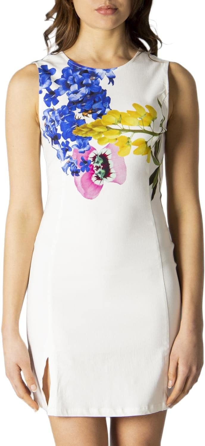 Desigual Damen Vest_Audrey Lässiges Kleid XL Weiss, XL Weiss