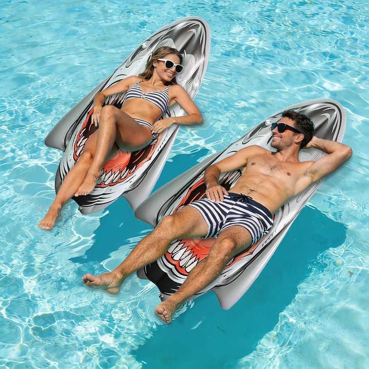Haifisch-Schwimmkörper, Aufblasbarer Hai-Schwimmschwimmer, Pool-Party-Lounge-Spielzeug für Erwachsen