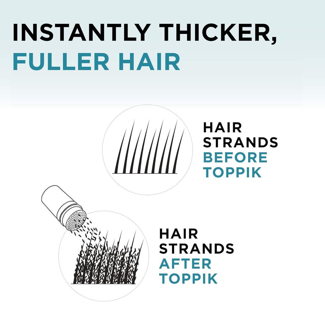 Toppik Haarfasern, Mittelbraun, natürlich gewonnene Fasern aus Keratin für voller aussehendes Haar 2