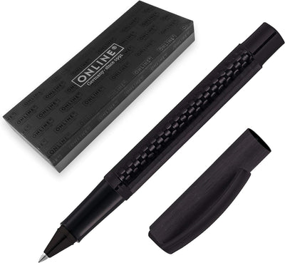 Online 36013 Rollerball Vision Carbon, Roller mit klarem Design, aus Aluminium und Carbon, mit Rolle
