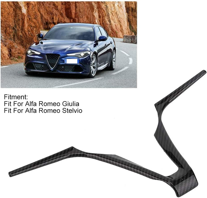 EVGATSAUTO Lenkradrahmen Auto V-förmige Innendekoration Verkleidung Passend für Alfa Romeo Stilfserj