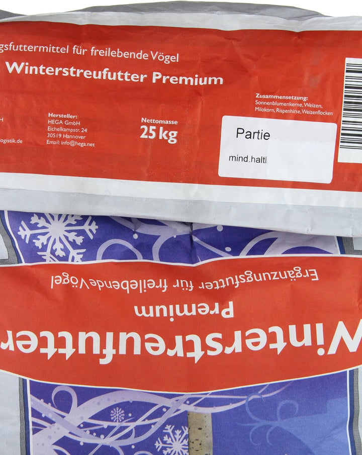 CLASSIC BIRD Vogelfutter Winterstreufutter 25 kg, Vogelfutter Wildvogel, Vogelfutter Sonnenblumenker