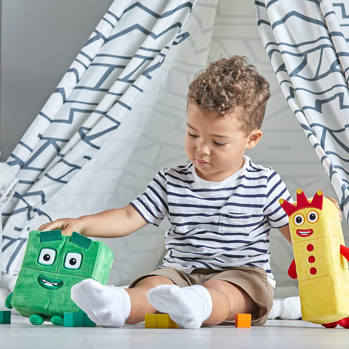 Learning Resources Verspielte Freunde: Numberblocks Drei und Vier, Numberblocks-Plüschfiguren Drei u