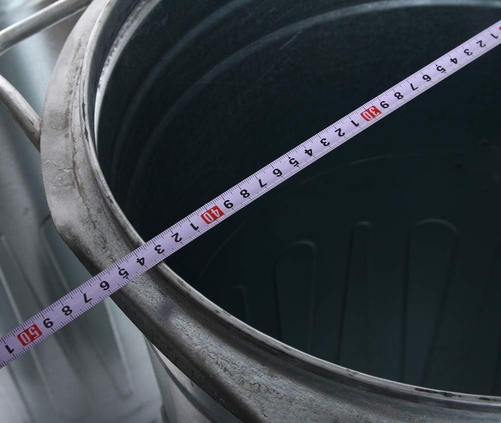 rg-vertrieb verzinkte Mülltonne 110L mit Deckel – robuster Abfallbehälter aus Stahlblech, feuerfest,