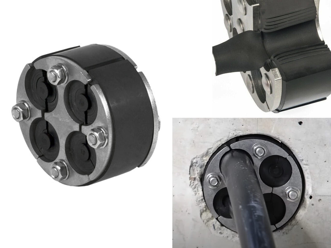 Ritzer Ringraumdichtung/Mauerdurchführung HRD100 SG DN100 für 4 Kabel 8-30 mm mit Segmentringtechnik