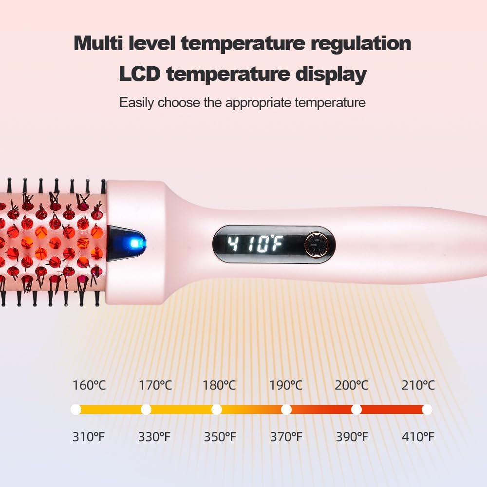 Thermobürste mit Infrarot-Technologie, Thermal Brush 2-in-1 Styler & Föhn, 30-Sekunden Schnellaufhei