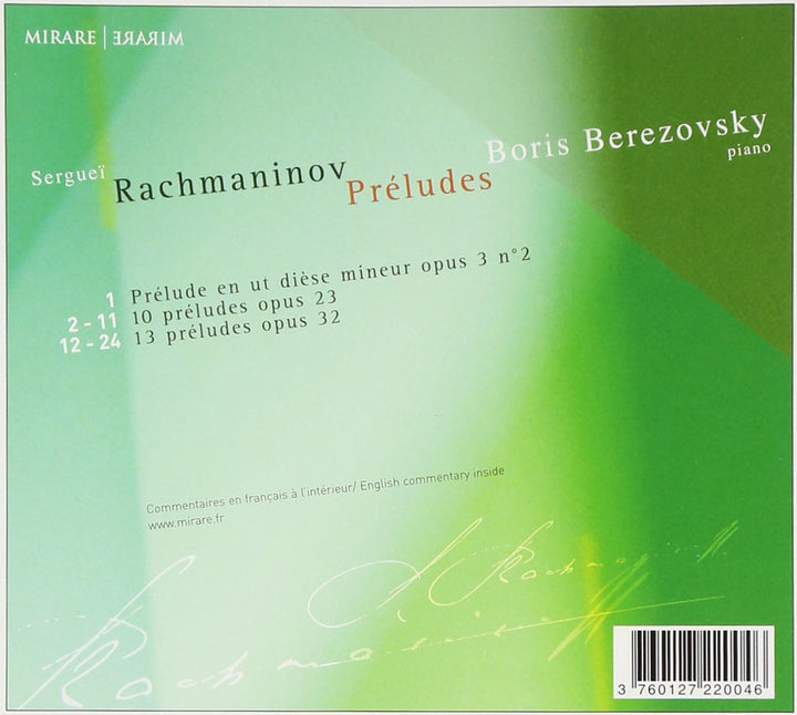 Preludes, Audio-CD