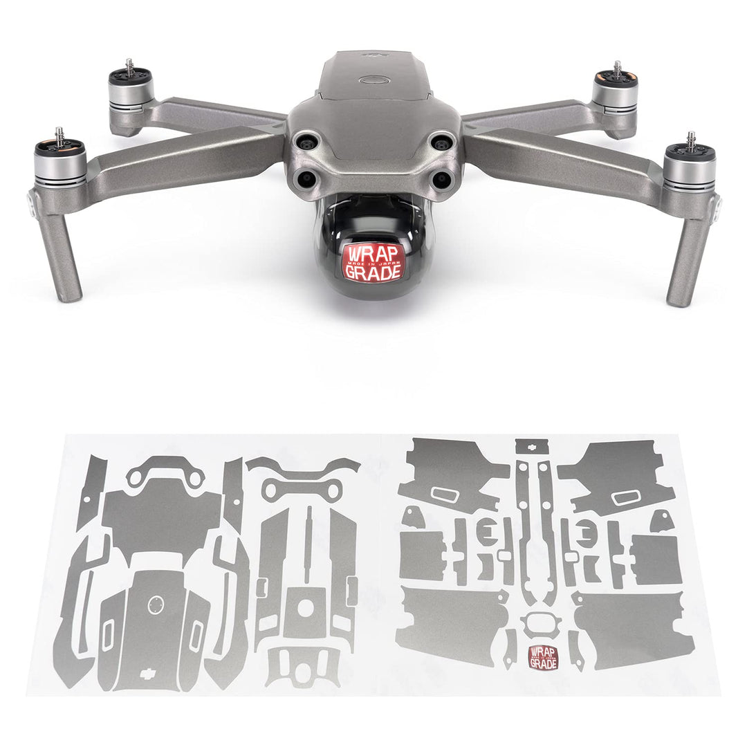 Wrapgrade Main Unit Skin kompatibel mit DJI Air 2S (Titanium)
