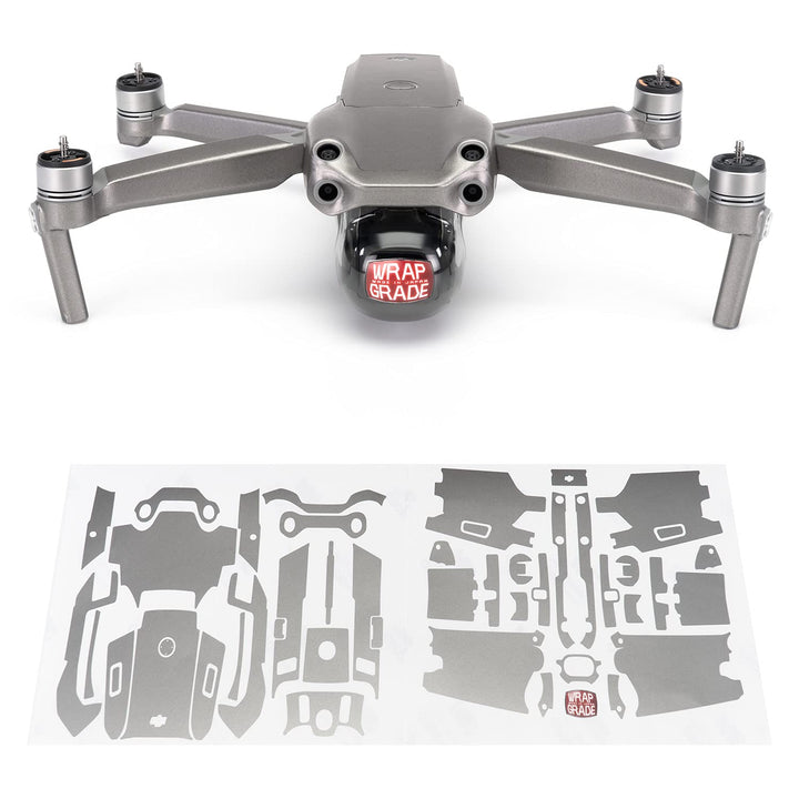 Wrapgrade Main Unit Skin kompatibel mit DJI Air 2S (Titanium)