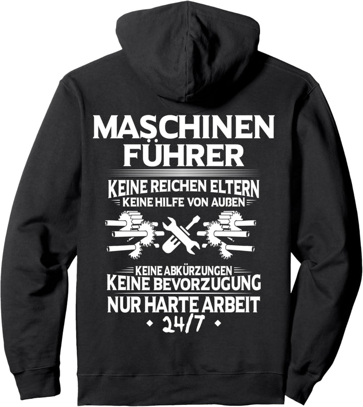 Anlagenführer Harte Arbeit Maschinenführer Pullover Hoodie