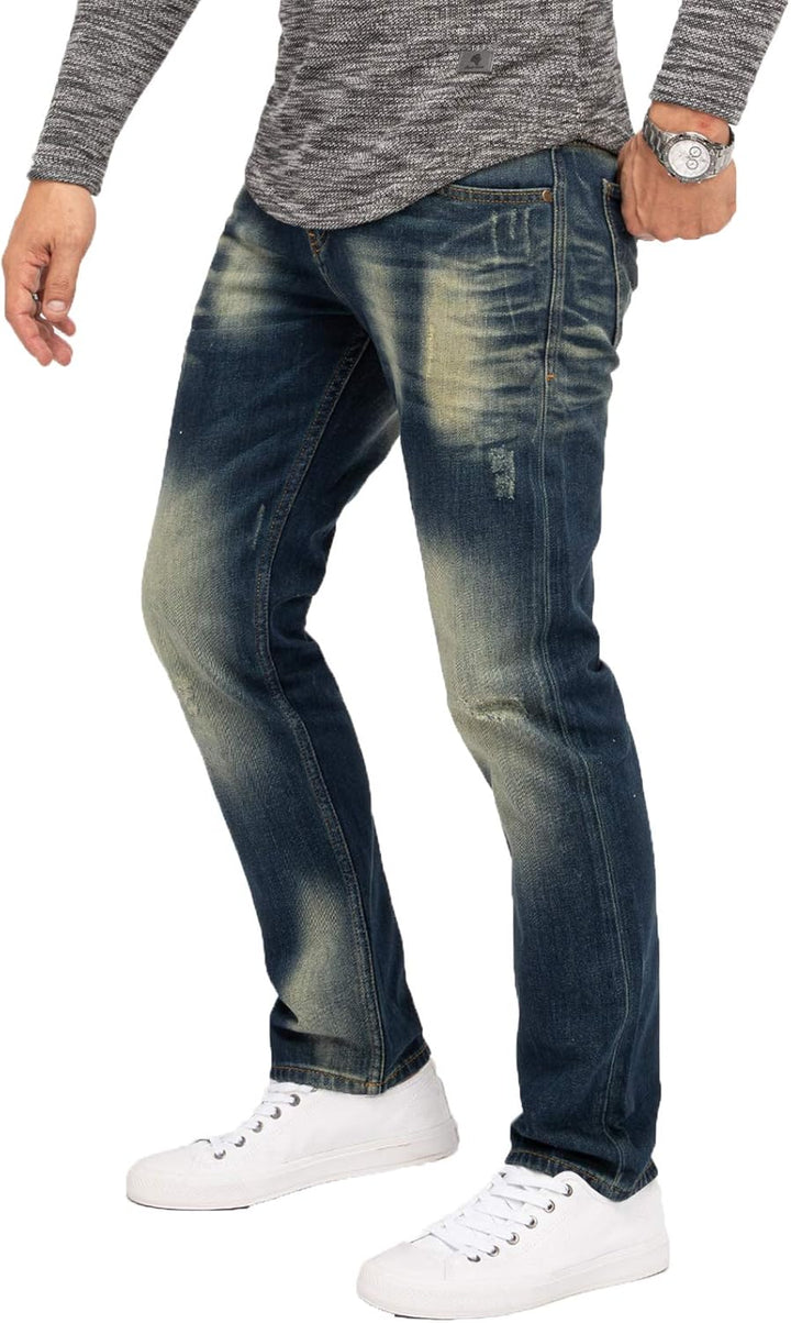 Indumentum Jeans Herren Regular Fit Hose 29W / 30L Dunkelblau - Ir502, 29W / 30L Dunkelblau - Ir502