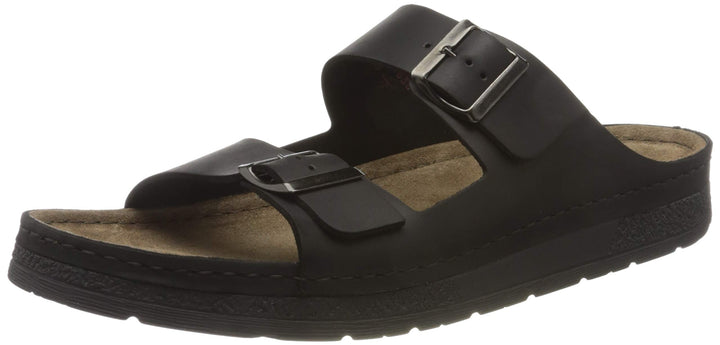 Berkemann Herren Adam Pantoletten 39.5 EU Schwarz, 39.5 EU Schwarz