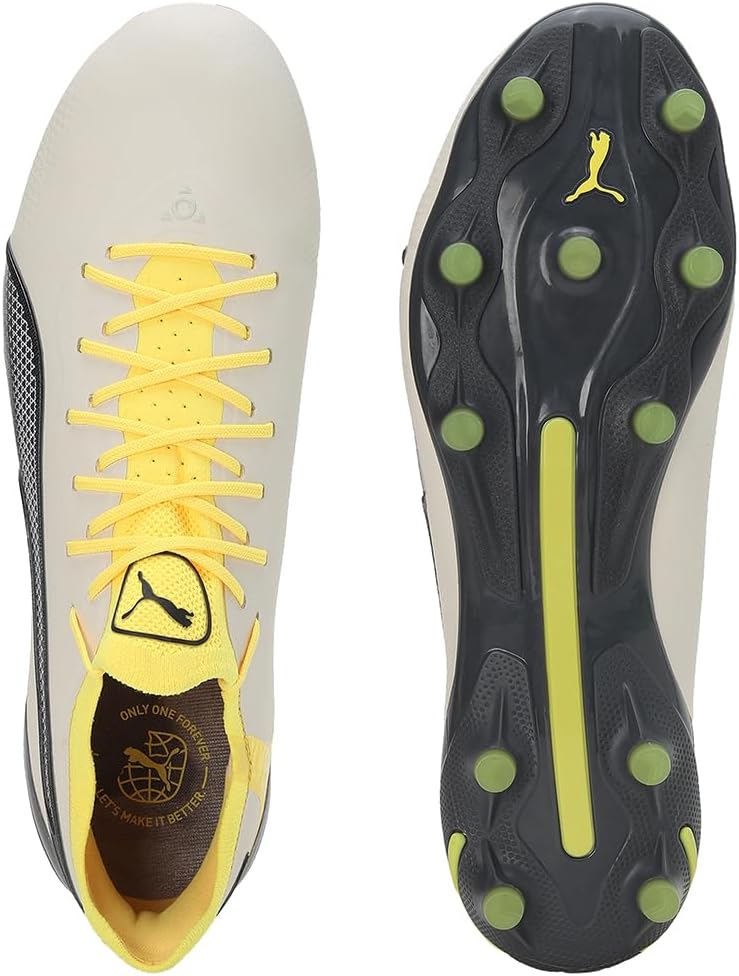 PUMA Herren Football Boots 39 EU Alpine Snow Asphalt Yellow Blaze, 39 EU Alpine Snow Asphalt Yellow