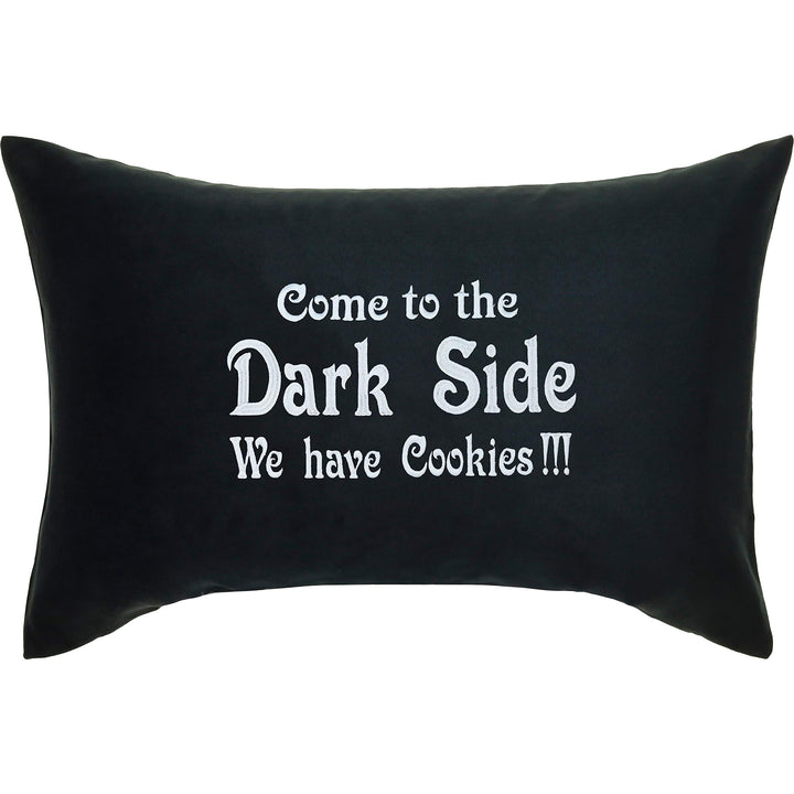 EXPRESS-STICKEREI Lustiges Kissen mit Füllung Come to The Dark Side, we Have Cookies Schlafzimmer De
