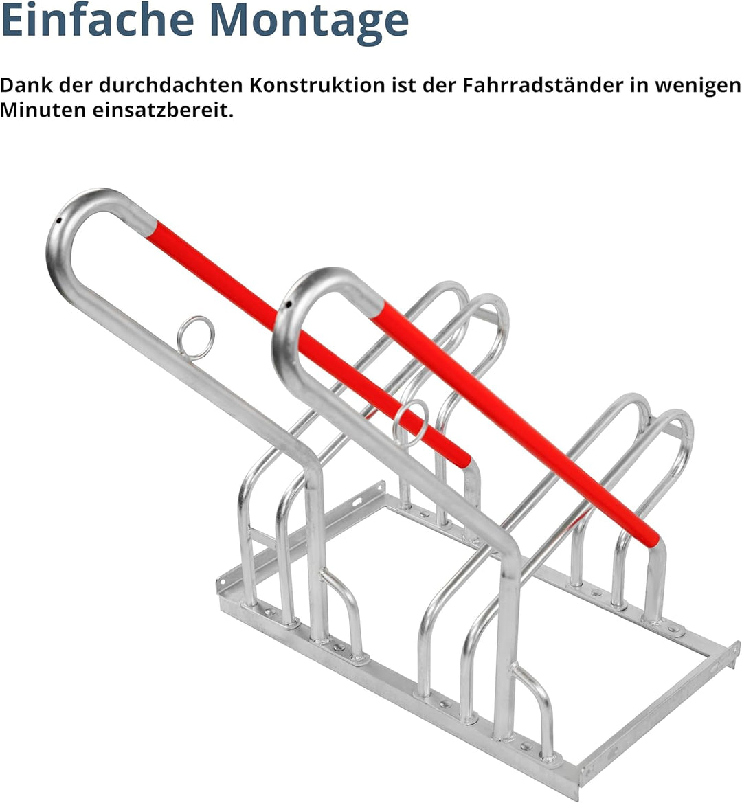 SCHULTE Regalwelt Fahrradparkständer E-Bike, für 2 Stellplätze, ca. 70x82x93 cm (LxHxB), modular, ve