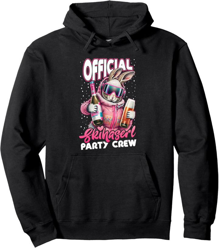 Skifahren Official Skihaserl Party Crew Apres Ski Damen Pullover Hoodie