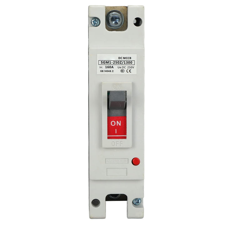 DEWIN Leistungsschalter, 1P DC Leistungsschalter Geformtes Gehäuse MCCB Solarbatterieschalter 250V 1