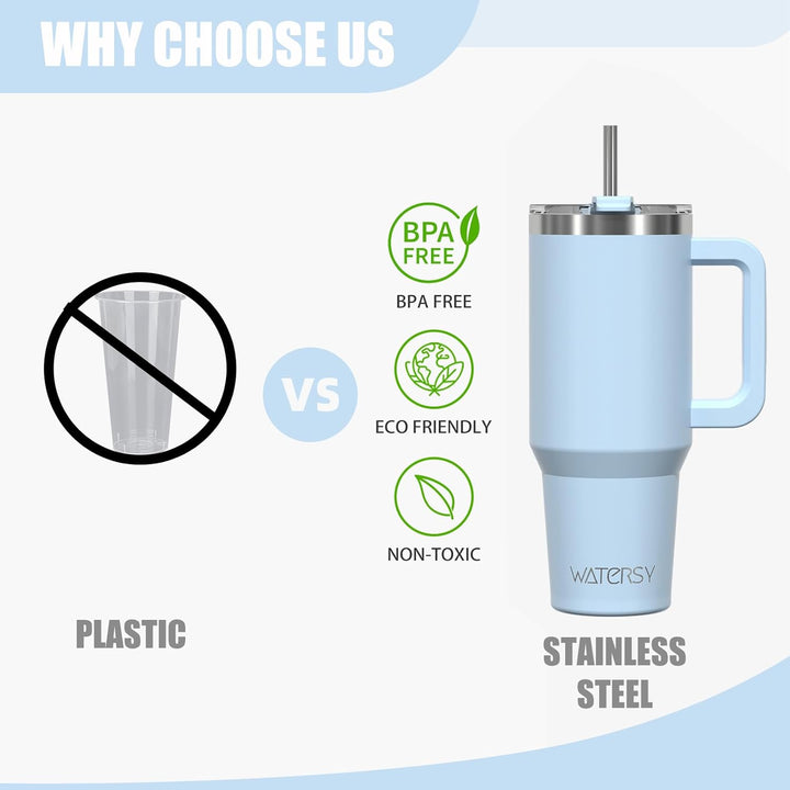 WATERSY 30oz Kaffeebecher to Go Thermobecher Doppelwandiger Edelstahl Vakuum Auslaufsicher Trinkbech