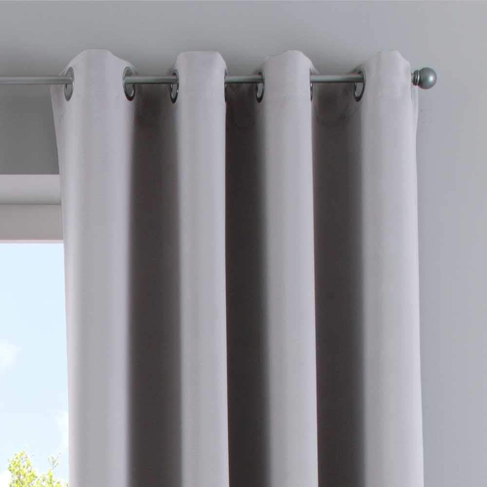 Gardinenbox Vorhänge Blickdicht »Newyork« Grau HxB 225x140 cm 2er-Pack Thermo-Gardinen Verdunkelungs