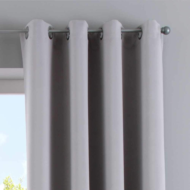 Gardinenbox Vorhänge Blickdicht »Newyork« Grau HxB 225x140 cm 2er-Pack Thermo-Gardinen Verdunkelungs