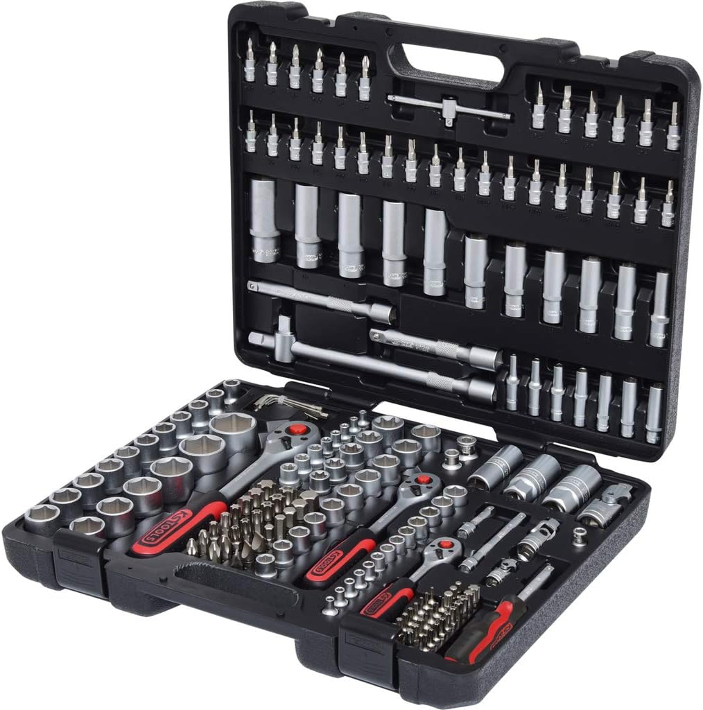 KS 5034868 Tools 503.4868 GEARplus Gelenk-Ratschenringmaulschlüssel-Satz, 18-tlg. & 917.0779 1/4 Zol