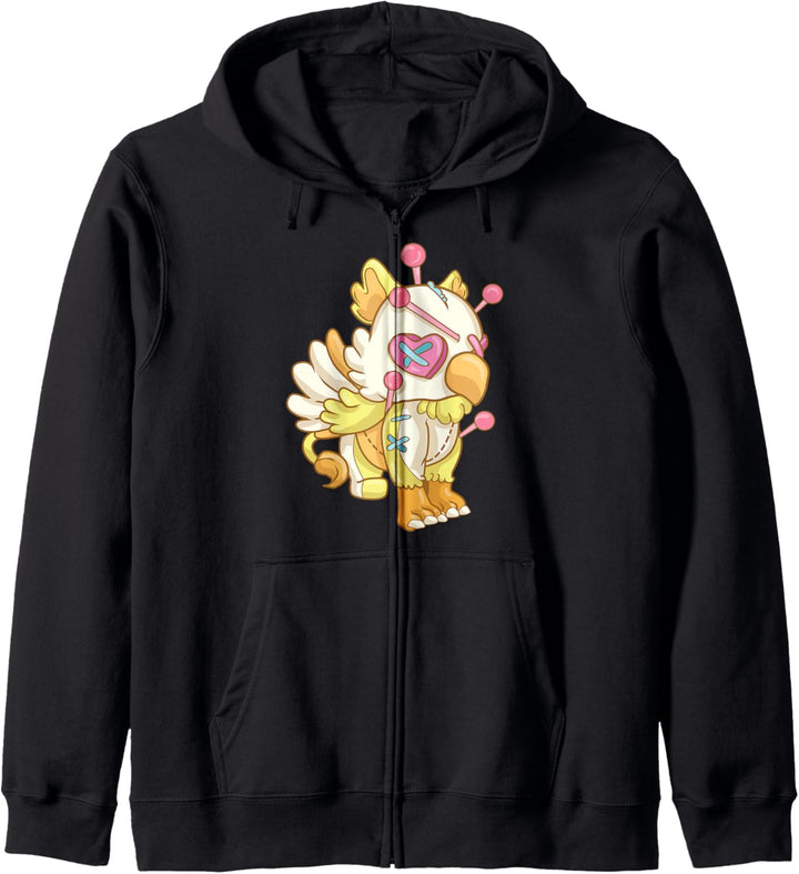 Kawaii Pastel Goth Voodoo Doll Cute Creepy Griffin Kapuzenjacke