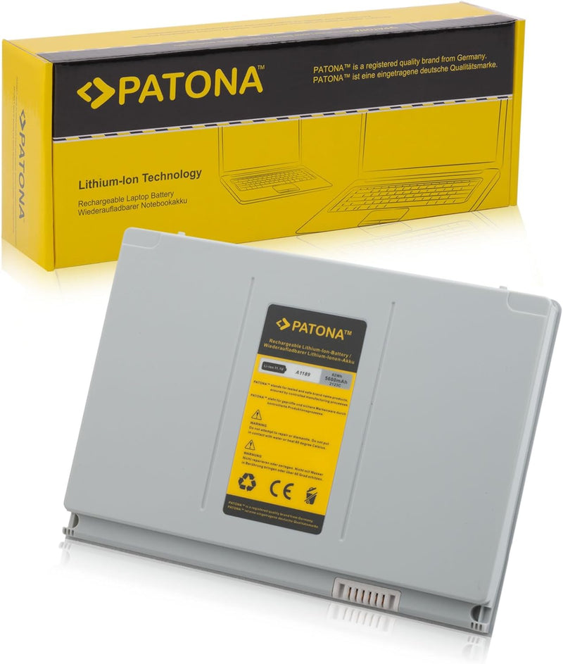 PATONA Laptop Akku für Apple MacBook MB166X-A | MB166LL-A | MB166J-A | MB166B-A | MB166*-A | MA897X-