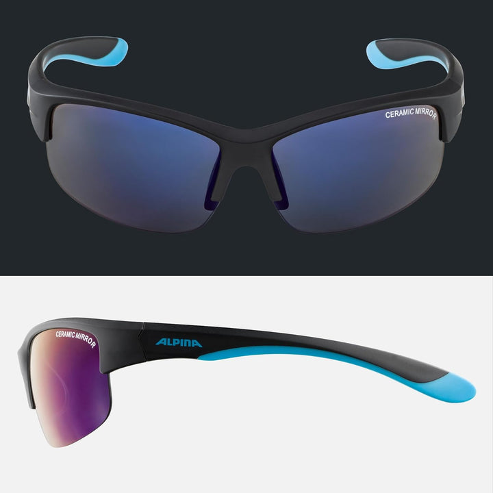 ALPINA FLEXXY YOUTH HR - Verspiegelte und Bruchsichere Sonnenbrille Mit 100% UV-Schutz Für Kinder bl