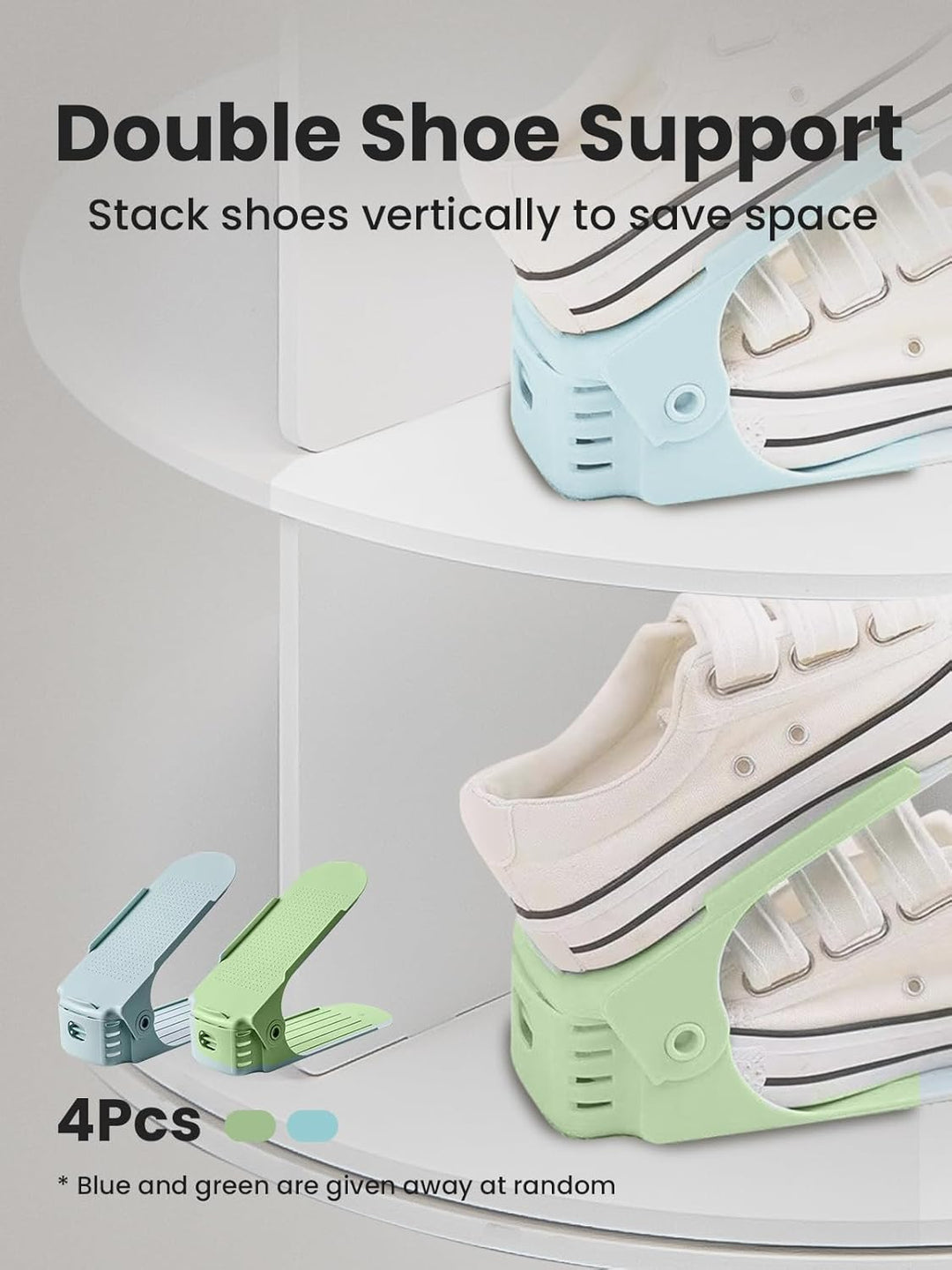 7 Tier Drehbarer Schuhregal 360° drehbares Display weisser Lazy Susan-Organizer Spining Shoe Rack To