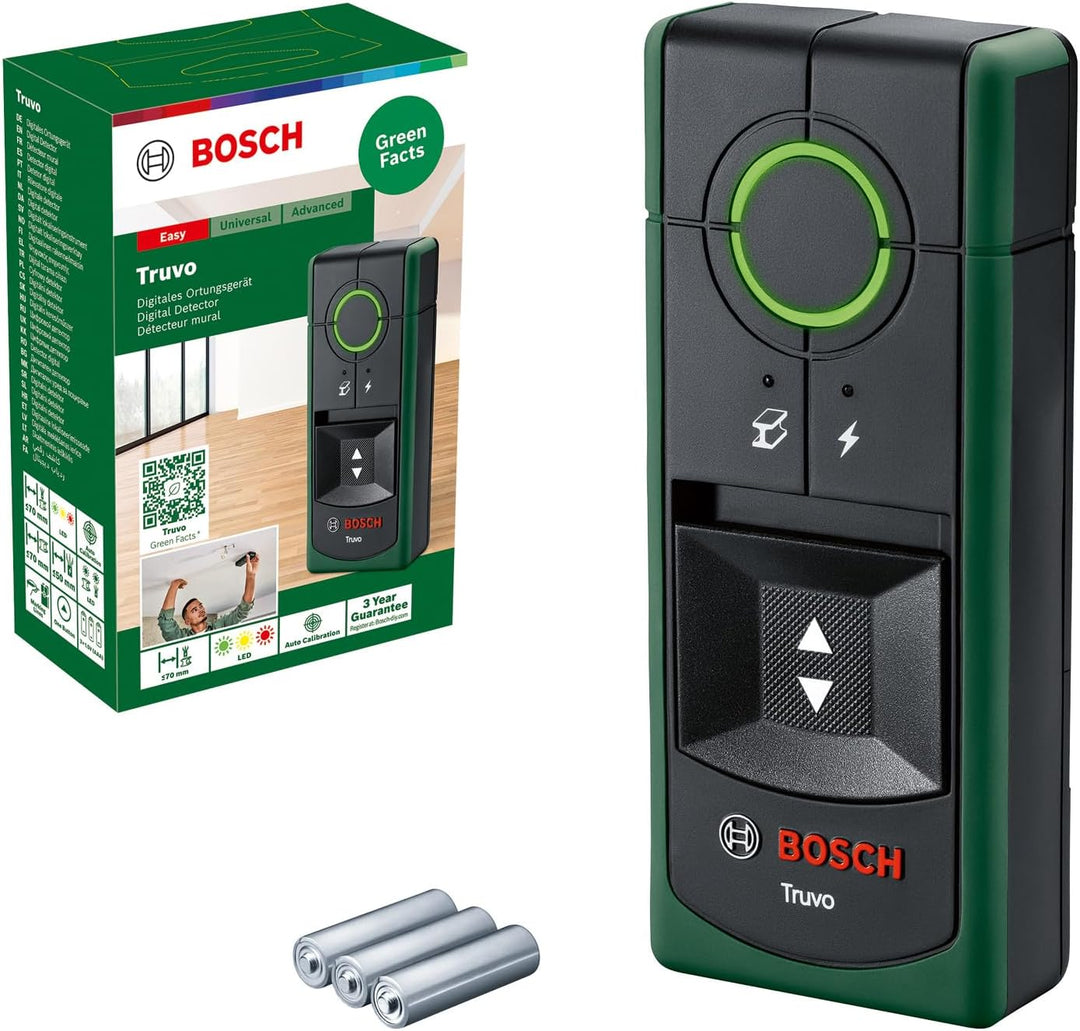 Bosch Ortungsgerät Truvo der 2. Generation (einfache Ein-Knopf-Bedienung, einfaches Orten von stromf