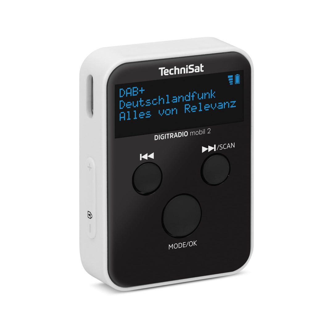 TechniSat DIGITRADIO mobil 2 – Portables DAB+/FM Mini-Radio mit integriertem Akku (wiederaufladbares
