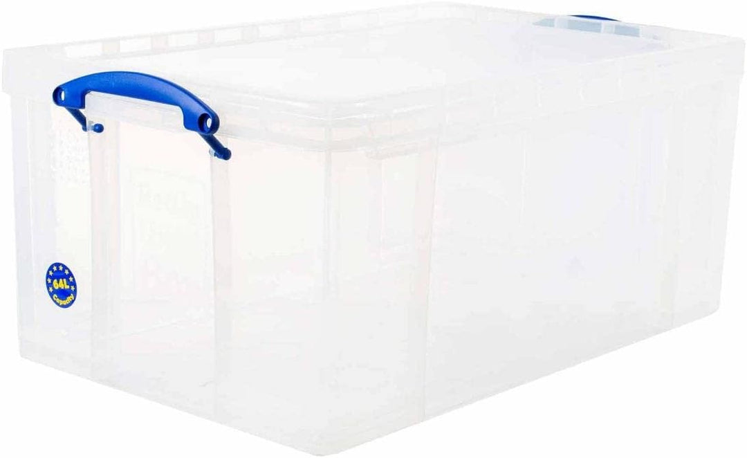 Really Useful Boxen-Set 64C, transparent Einzelbett Farblos Standardverpackung, Einzelbett Farblos S