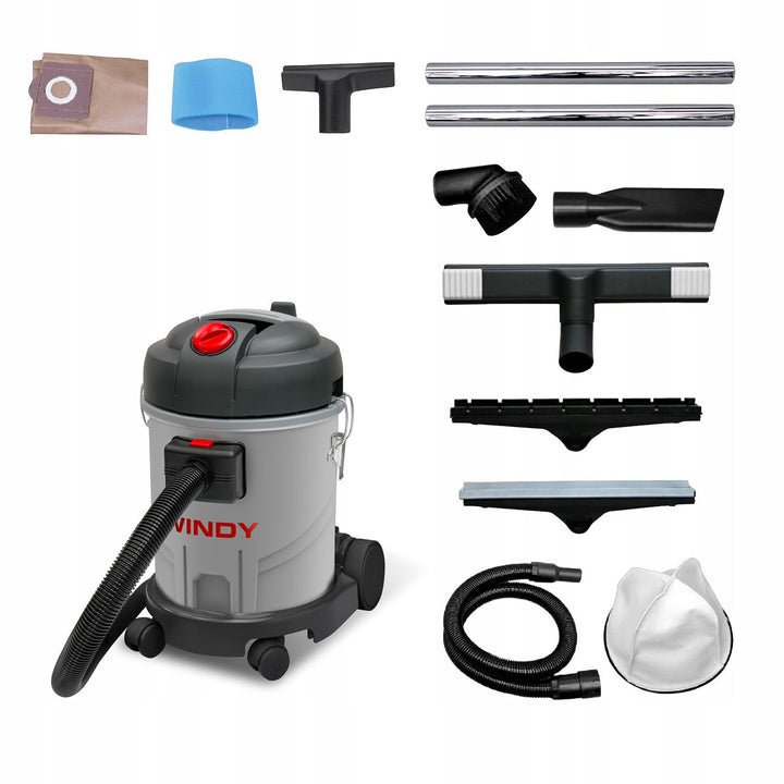 LAVOR® Industriestaubsauger Windy 120 PF, Staubsauger Nass Trocken Sauge Aschesauger, Werkstattsauge