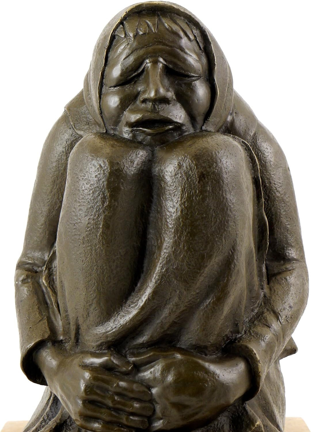 Moderne Bronzefigur - Frierende Alte (1937) - signiert - Ernst Barlach Skulpturen kaufen - Moderne K